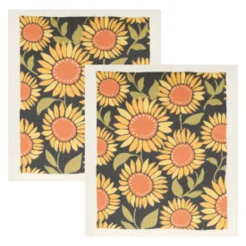 2-Pack Sunny Groove Blossoms Swedish Sponge Cloths 23170