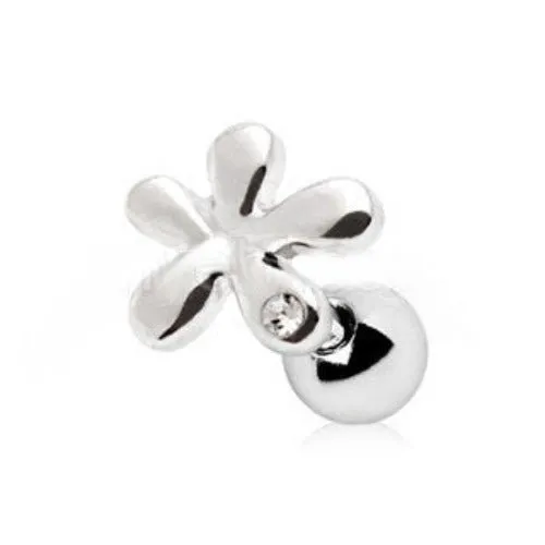 316L Stainless Steel Dew on Wildflower Cartilage Earring
