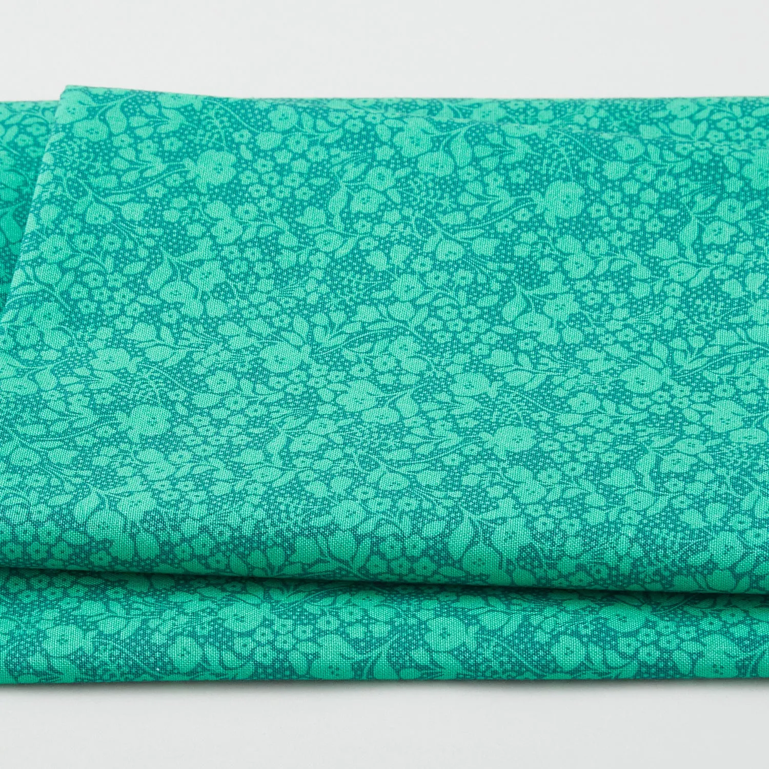 Adalee - Monotone Floral Malechite 2 Yard Cut