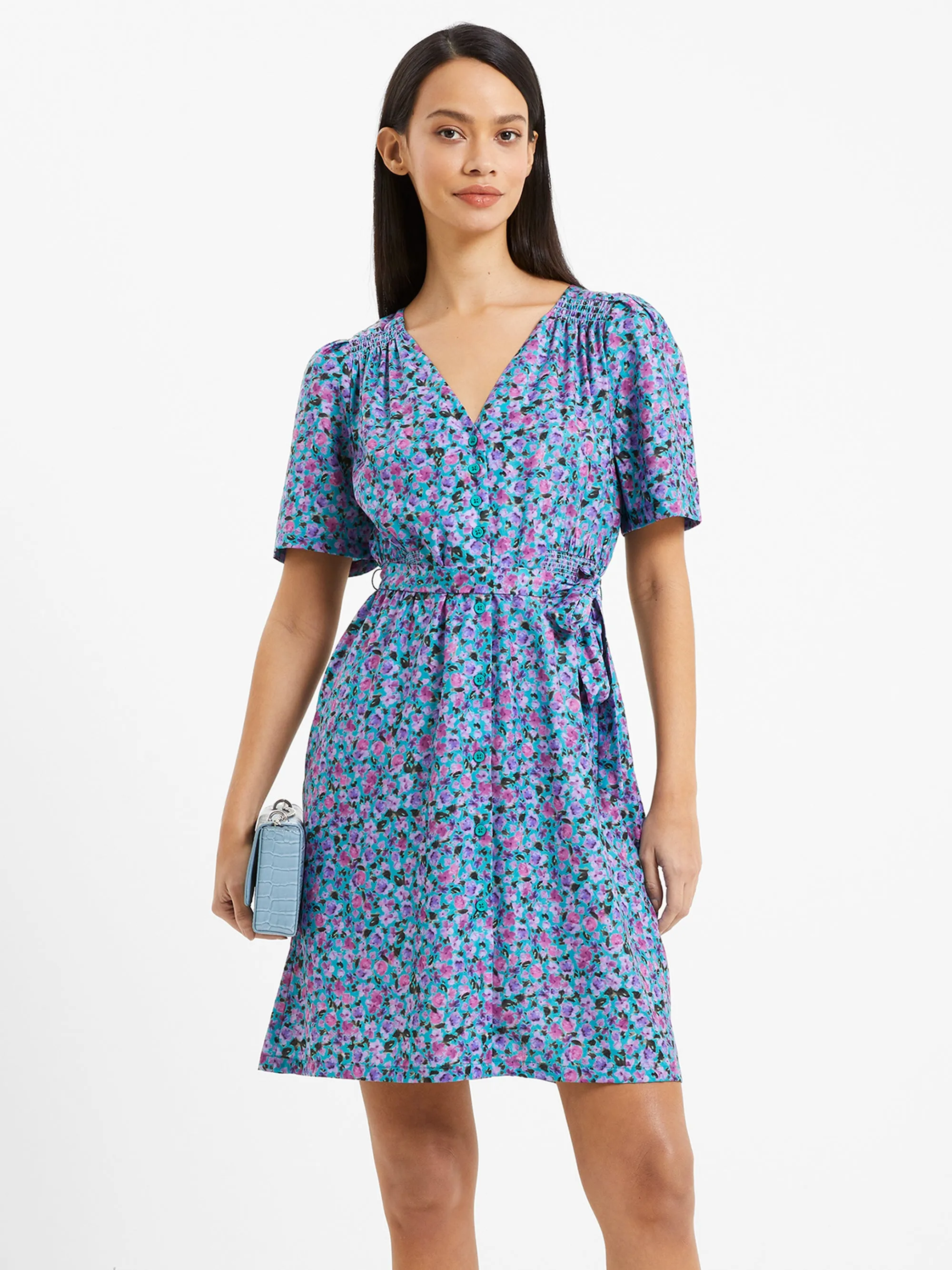 Alezzia Ely Jacquard Smock Dress
