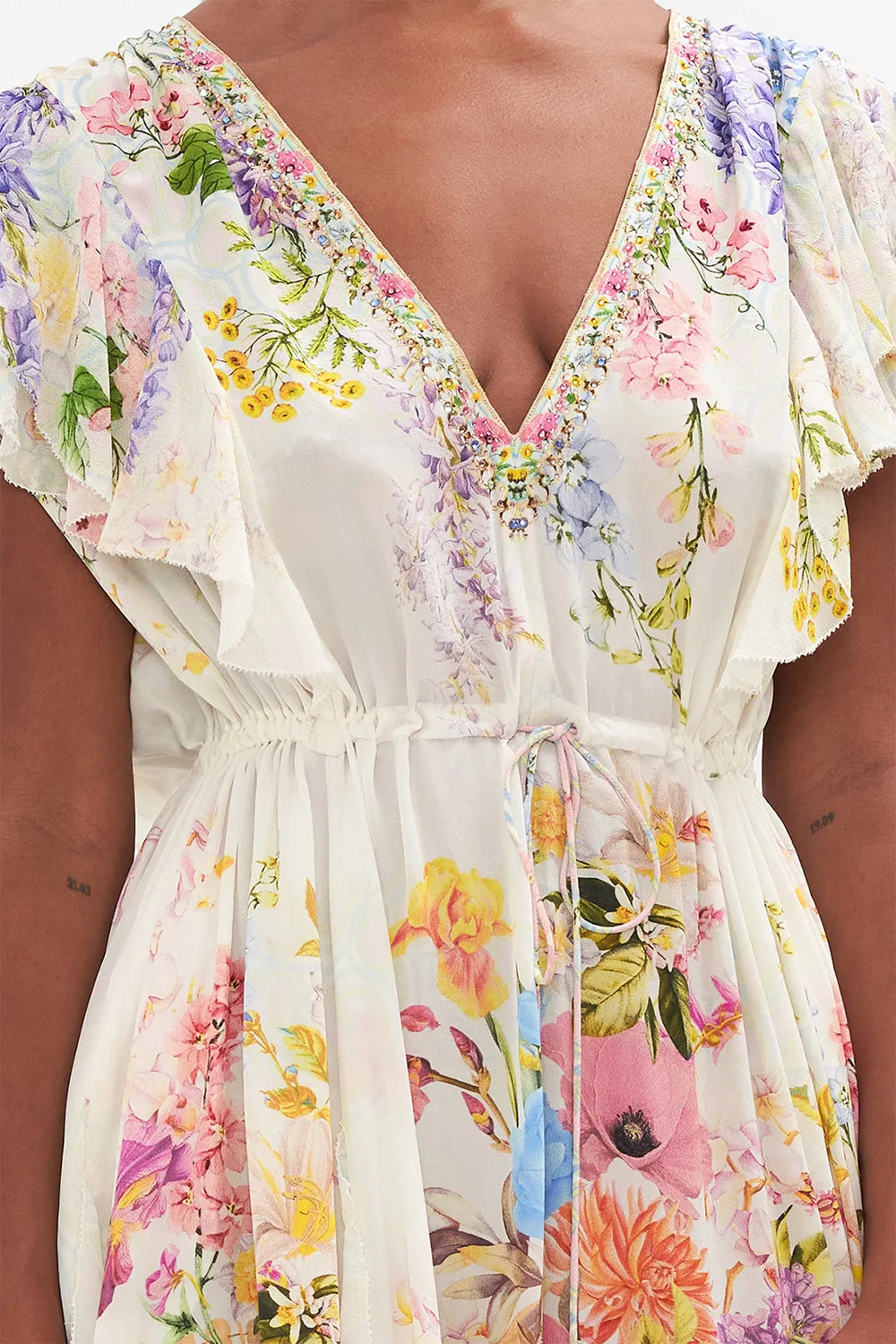 ALL OVER RUFFLE DRESS SUNLIGHT SYMPHONY