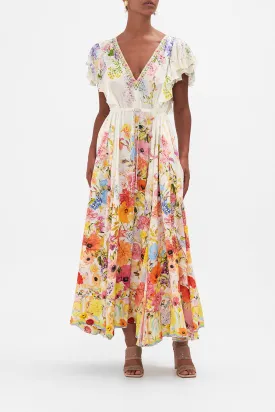 ALL OVER RUFFLE DRESS SUNLIGHT SYMPHONY