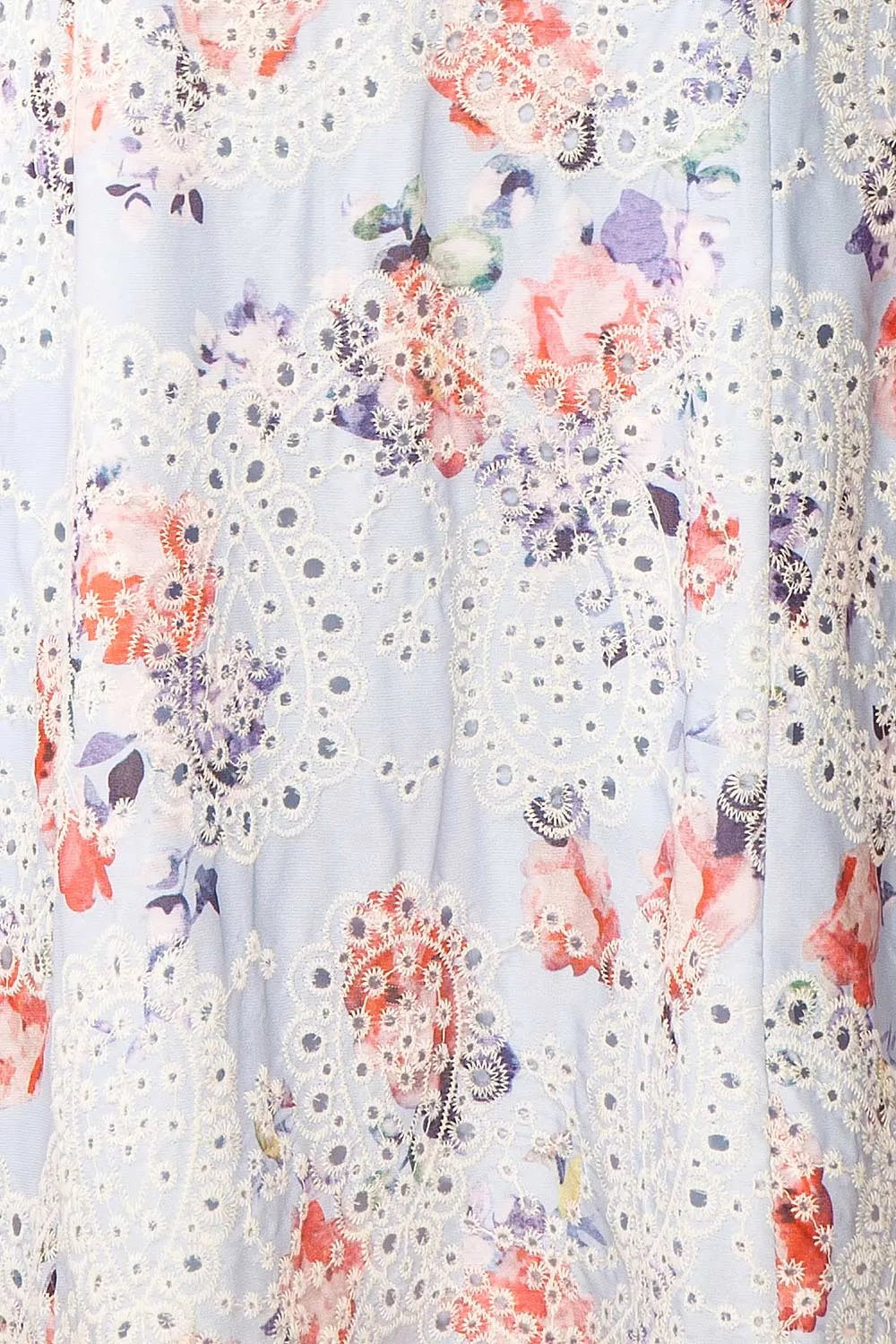 Alyxa | Short Floral Dress w/ Puffy Sleeves