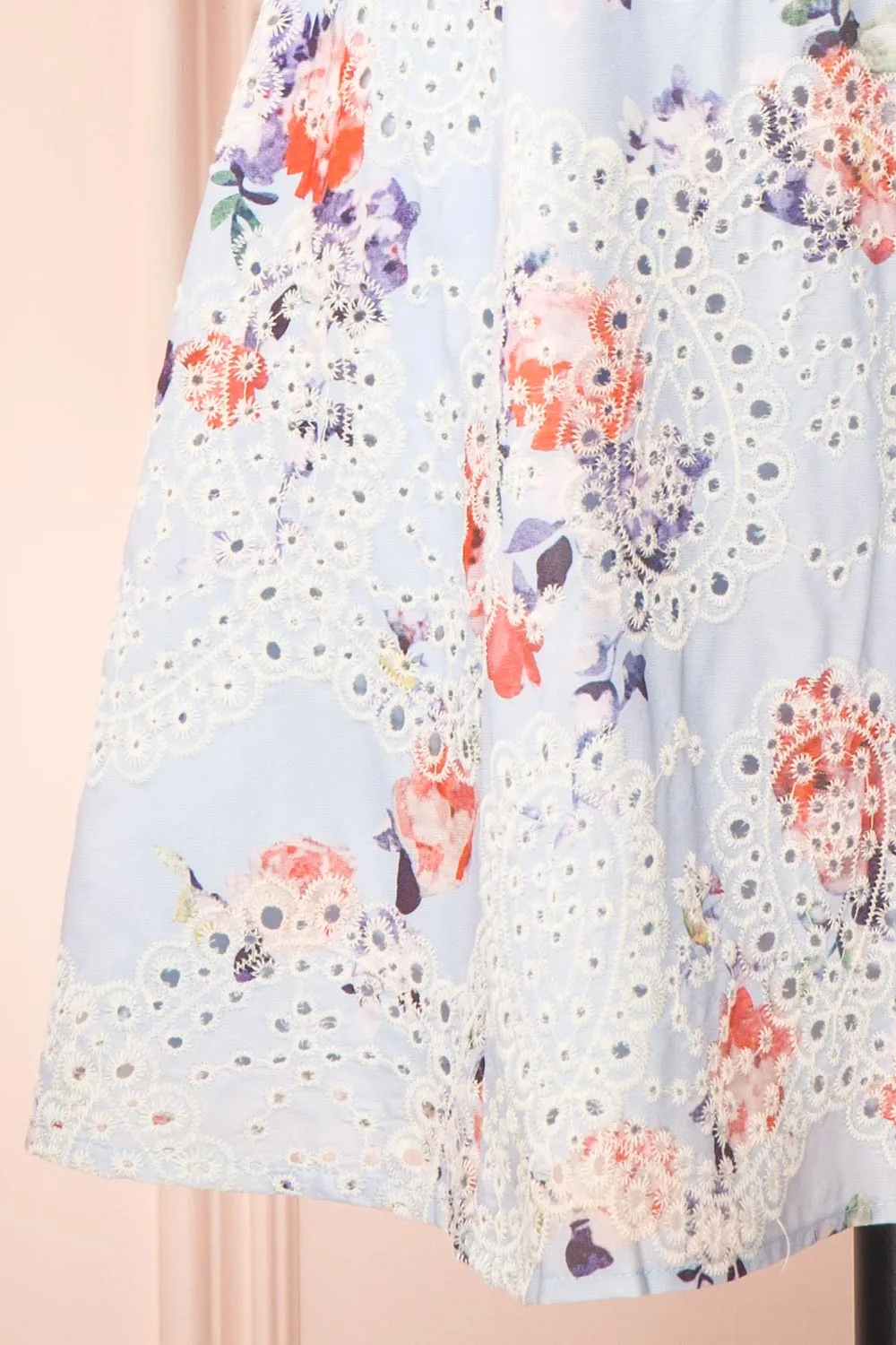 Alyxa | Short Floral Dress w/ Puffy Sleeves
