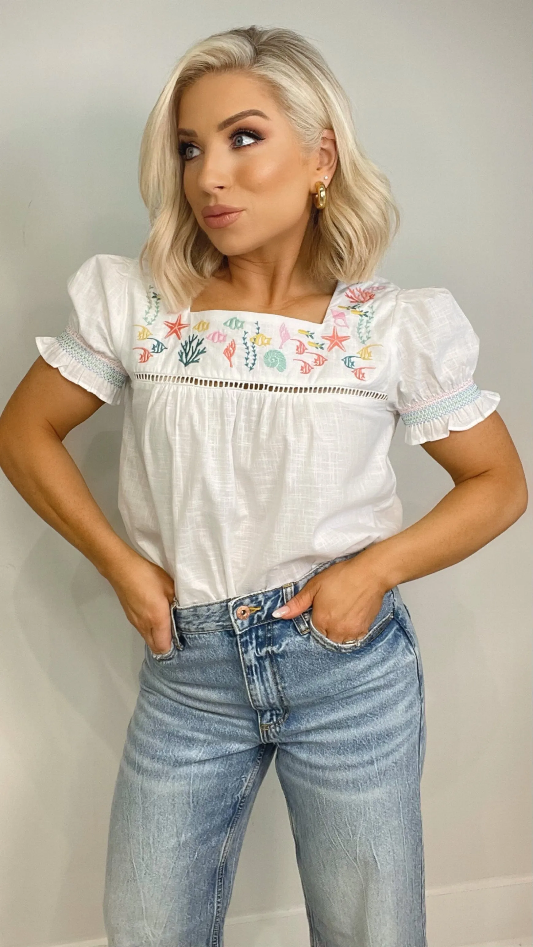 ASTRIX SEA LIFE TOP - IVORY