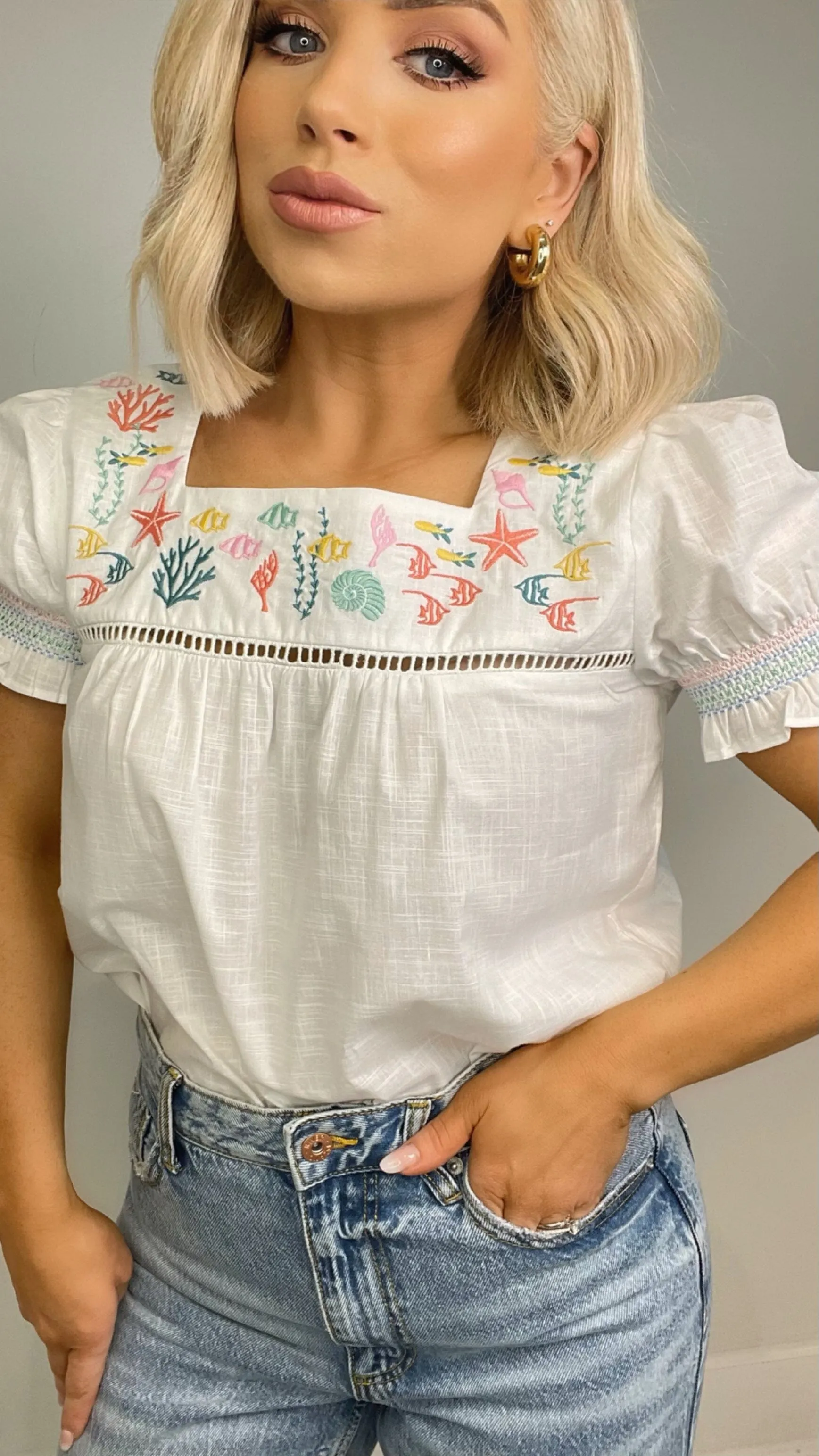 ASTRIX SEA LIFE TOP - IVORY