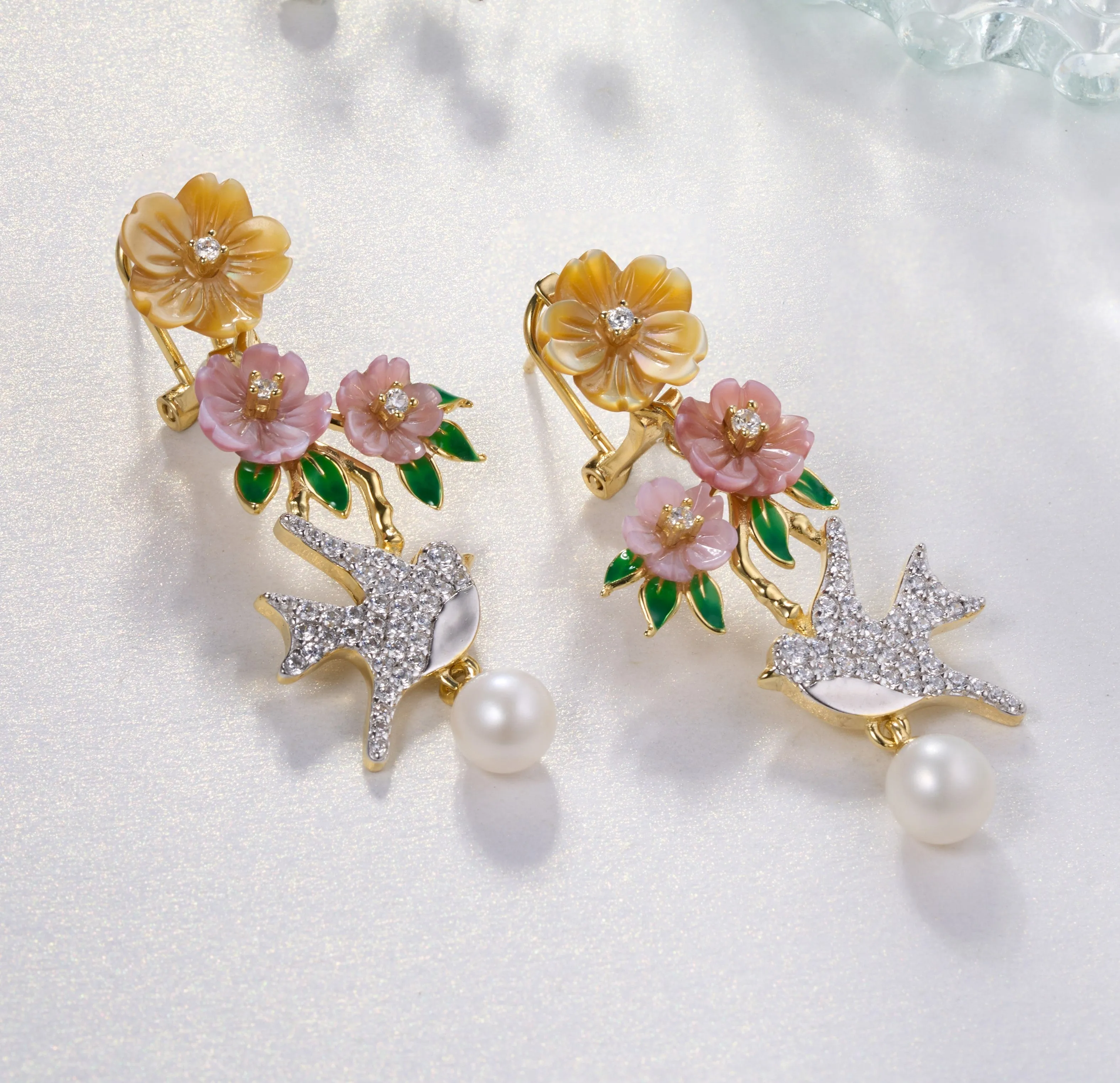 Avian Blooms Earrings