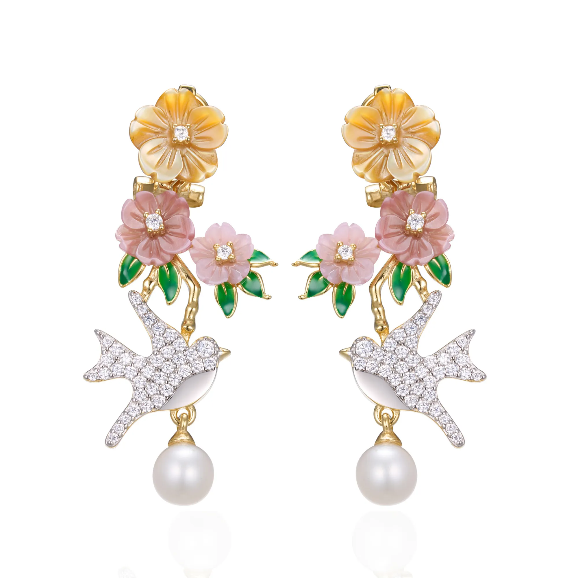 Avian Blooms Earrings