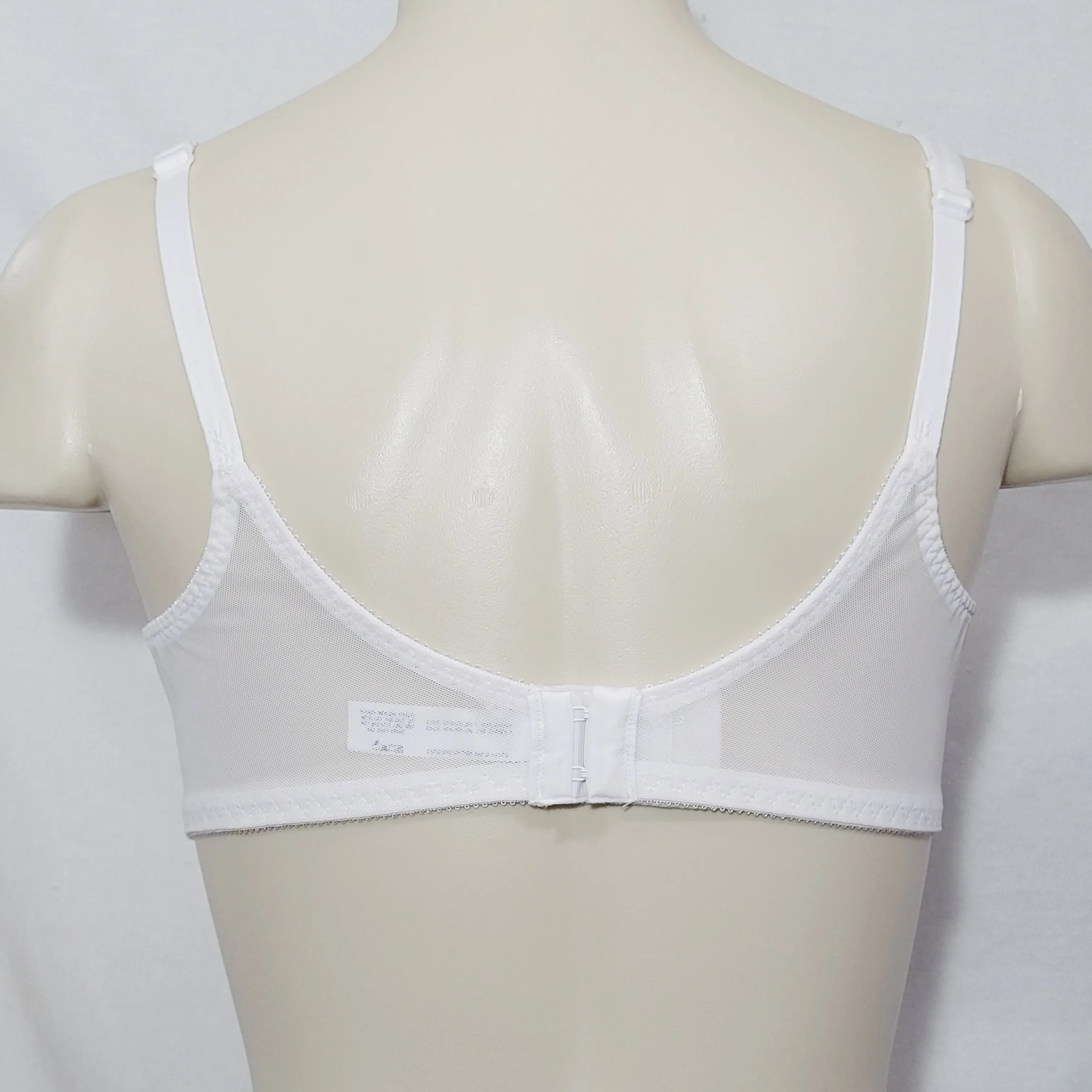Bali 180 0180 Flower Underwire Bra 36C White NEW WITH TAGS
