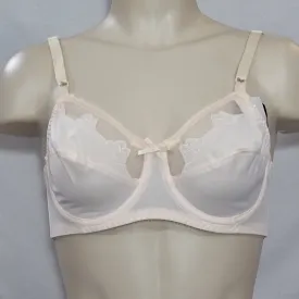 Bali 180 0180 Flower Underwire Bra 38B Ivory NEW WITH TAGS