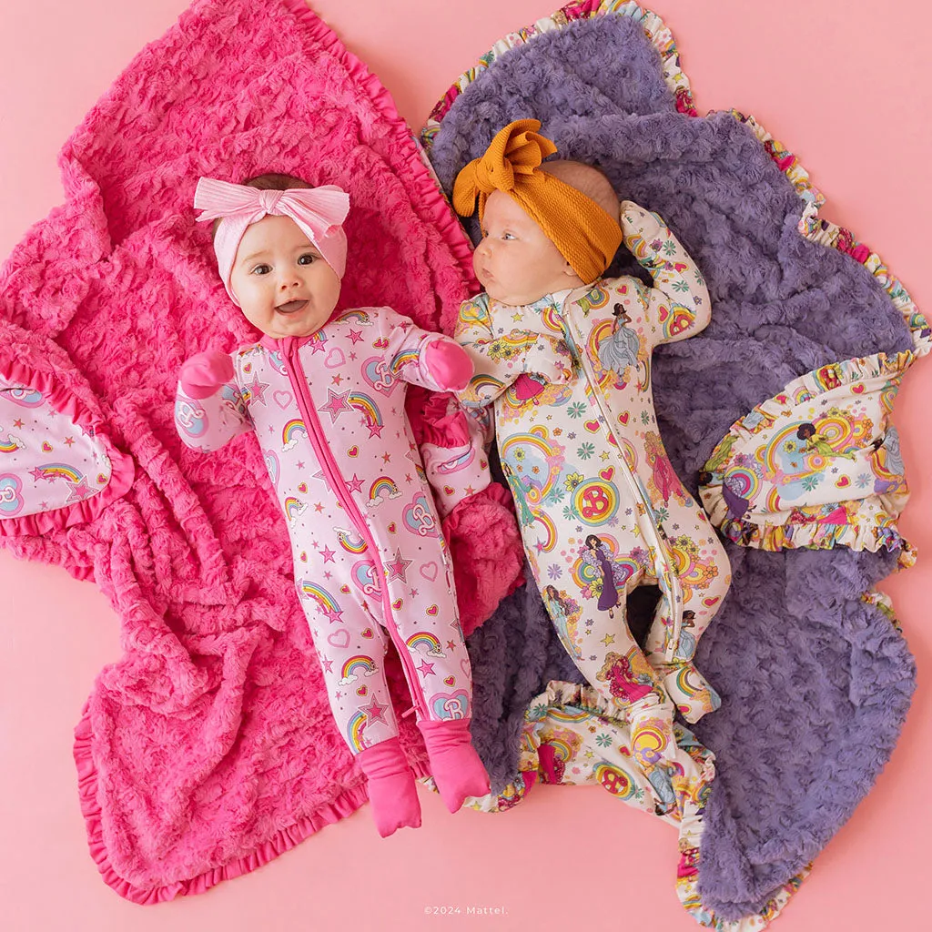 Barbie™ Star Power Minky Ruffled Luxette Patoo® Blanket
