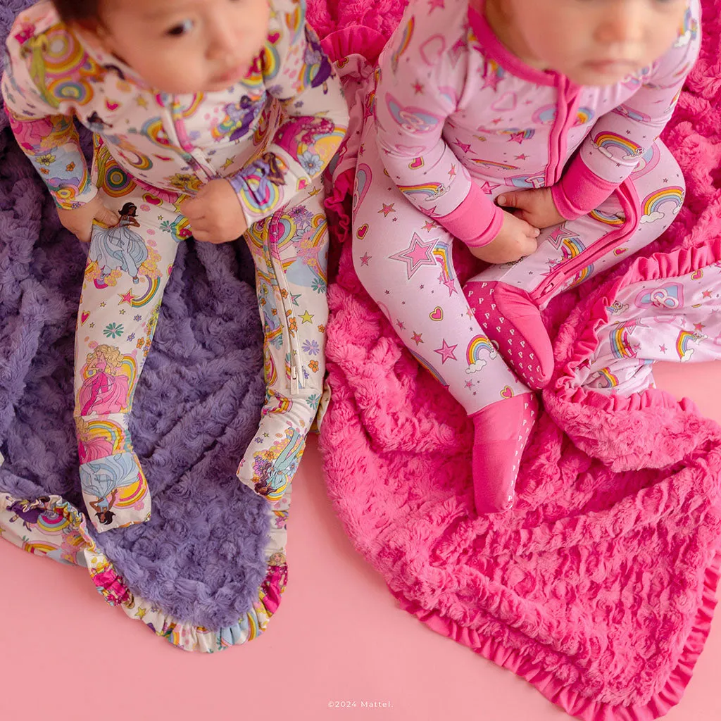 Barbie™ Star Power Minky Ruffled Luxette Patoo® Blanket