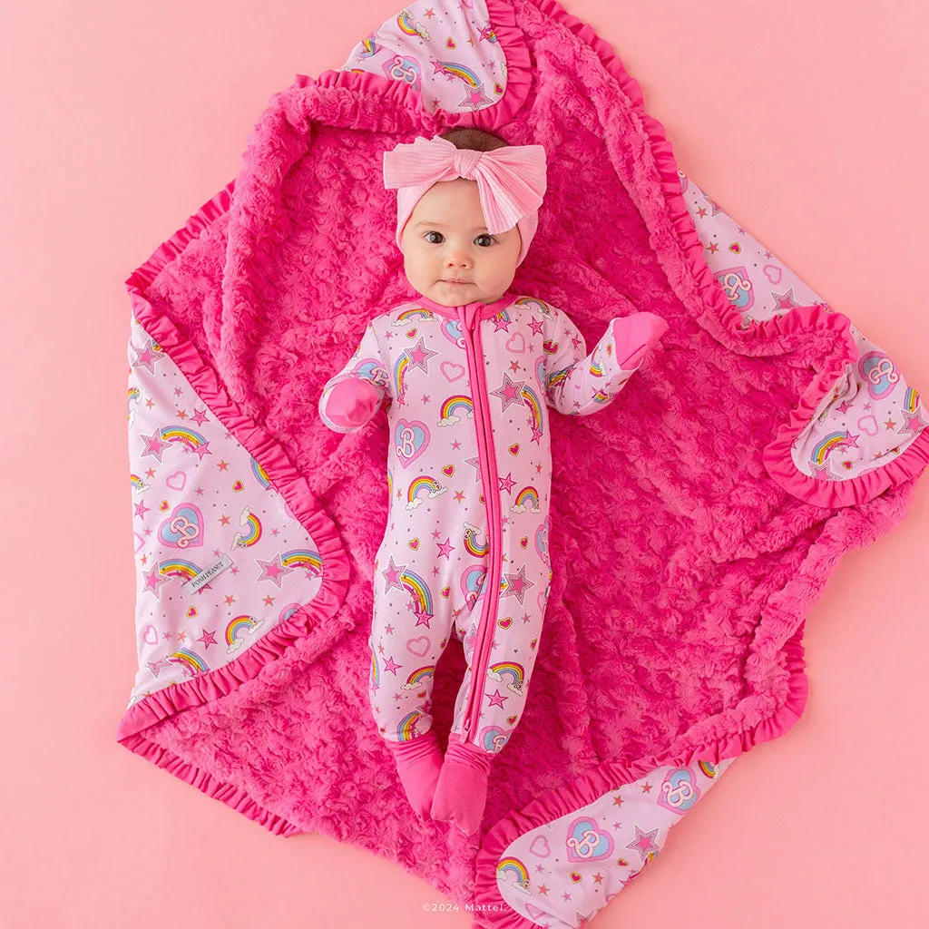 Barbie™ Star Power Minky Ruffled Luxette Patoo® Blanket