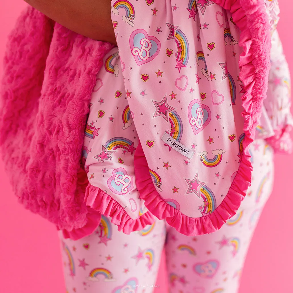 Barbie™ Star Power Minky Ruffled Luxette Patoo® Blanket