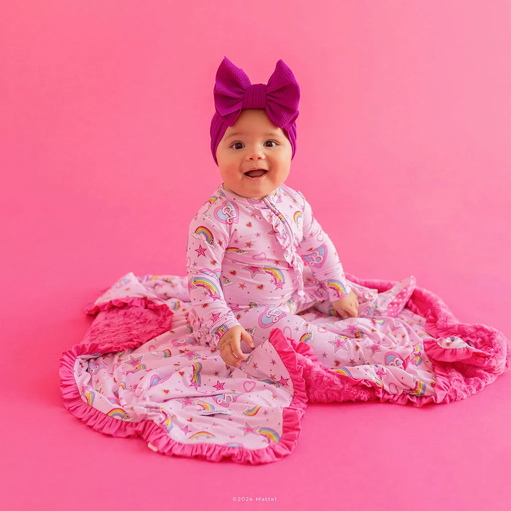 Barbie™ Star Power Minky Ruffled Luxette Patoo® Blanket