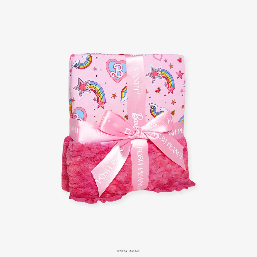 Barbie™ Star Power Minky Ruffled Luxette Patoo® Blanket