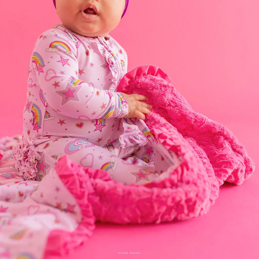 Barbie™ Star Power Minky Ruffled Luxette Patoo® Blanket