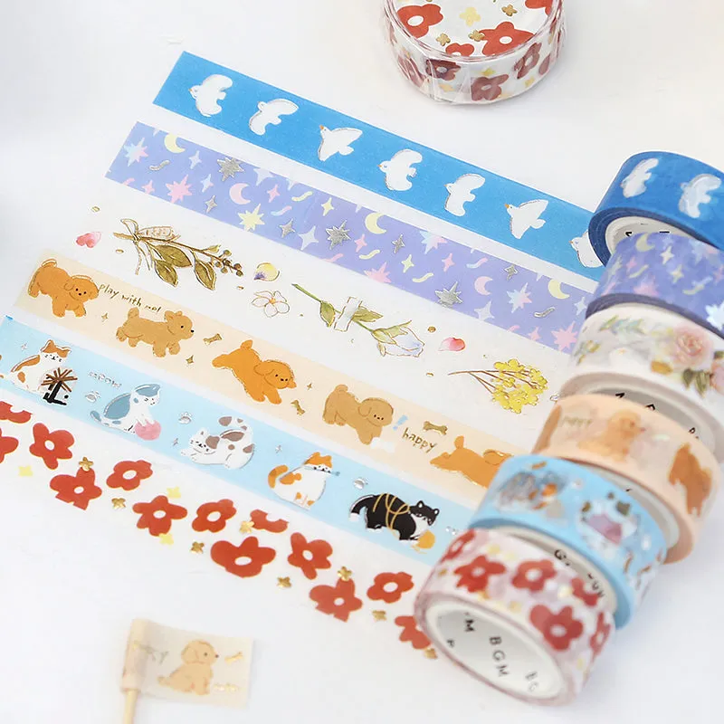 BGM Foil Stamping Masking Tape - Flower Poem