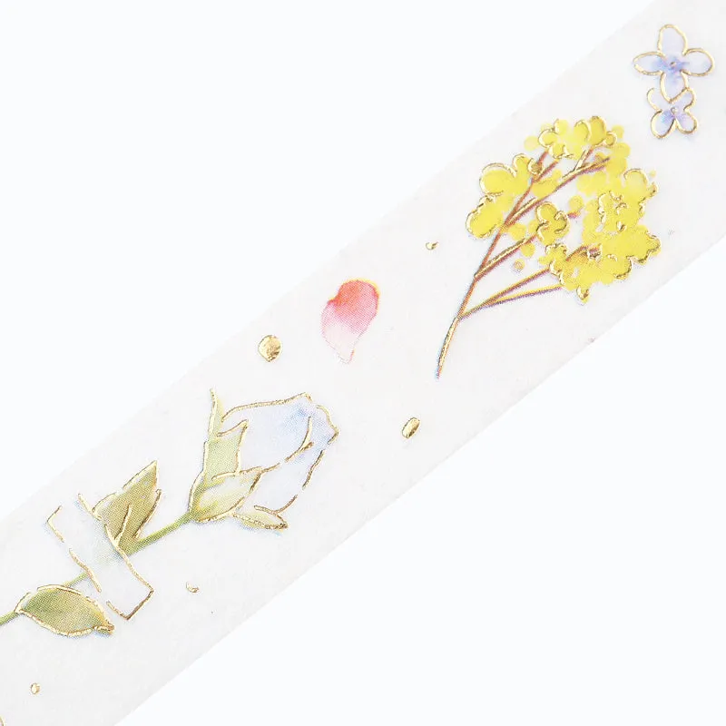 BGM Foil Stamping Masking Tape - Flower Poem