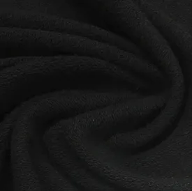 Black Heavy Organic Cotton French Terry Fabric -  Grown in the USA