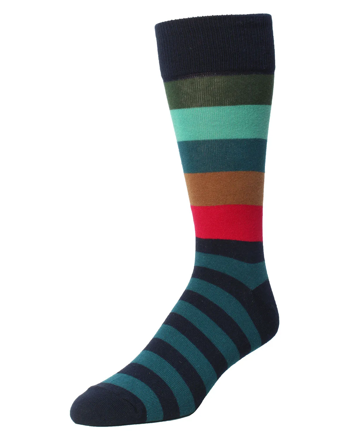 Boys' Bold Stripes Crew Socks