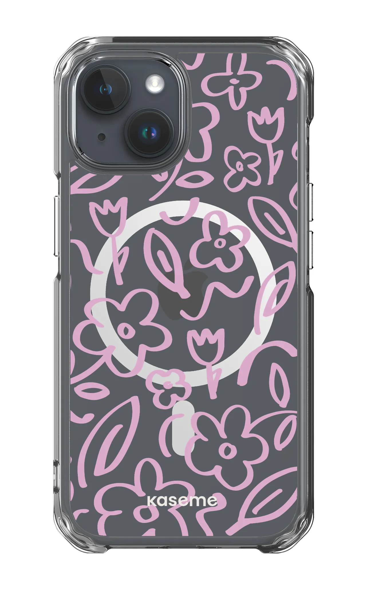 Brooklyn pink clear case