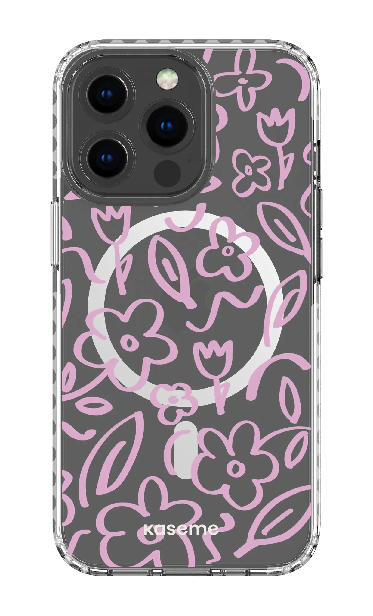 Brooklyn pink clear case