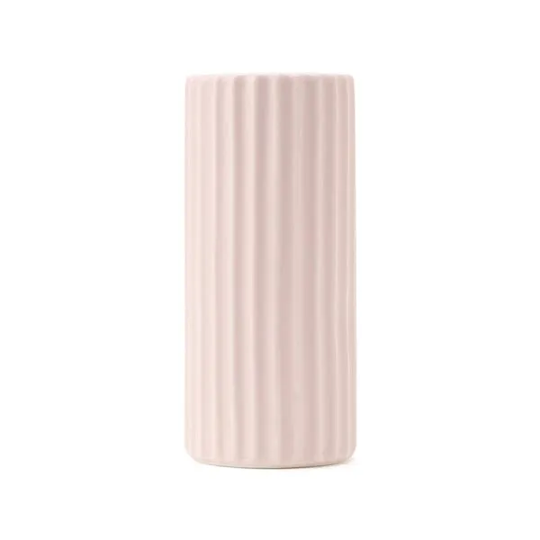 Ceramic Lib Flower Vase M Pink