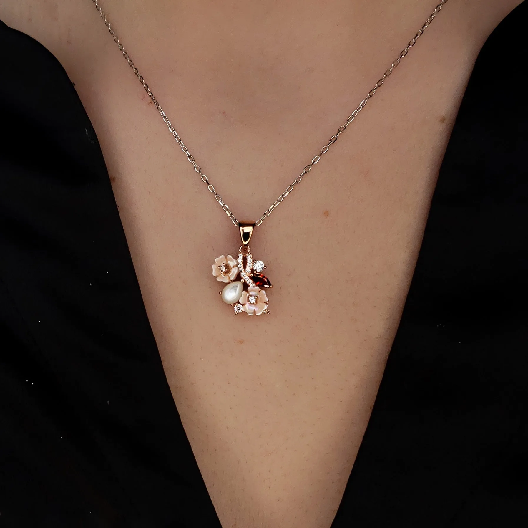 Cherry Champagne Necklace
