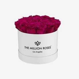 Classic White Box | Magenta Roses