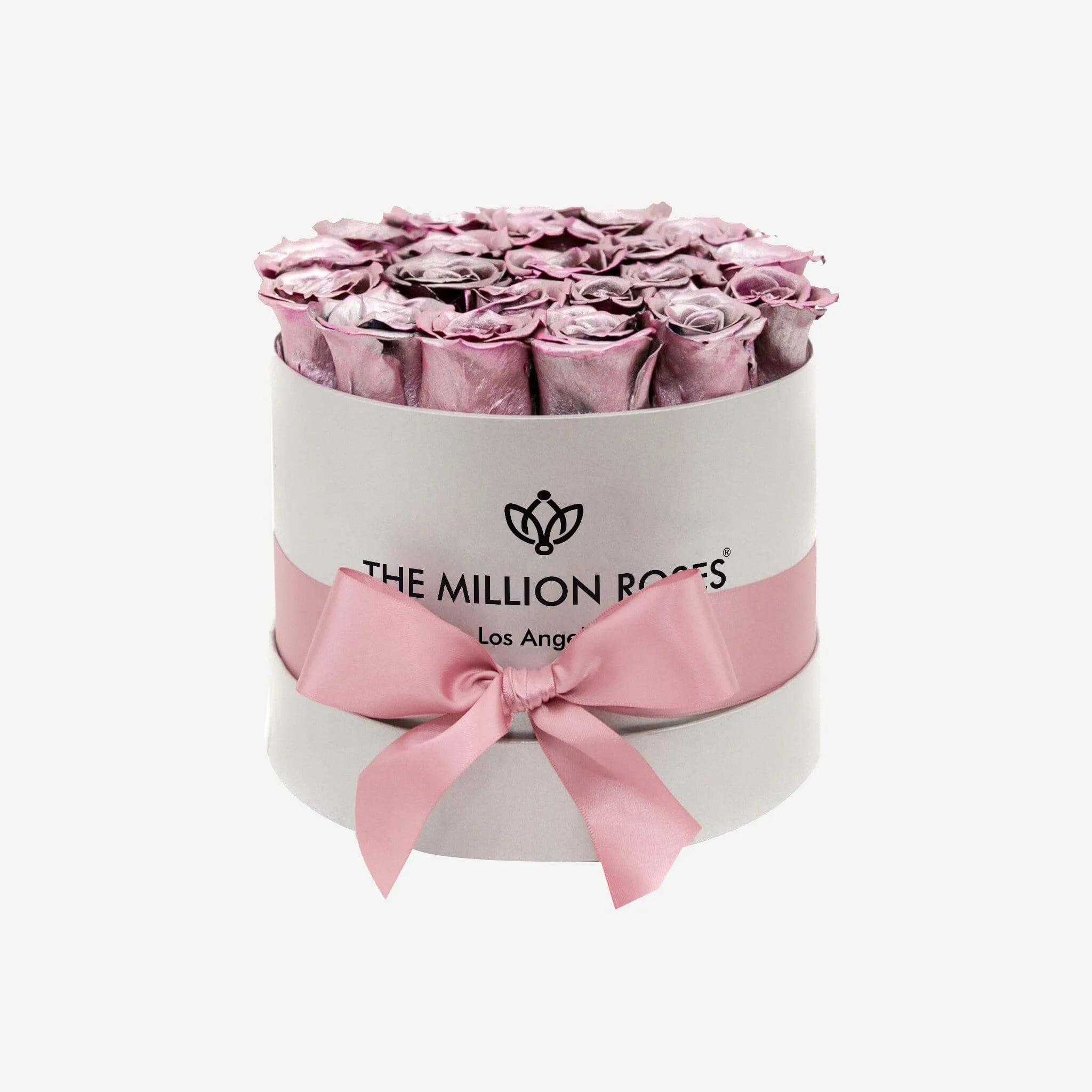 Classic White Box | Pink Gold Roses