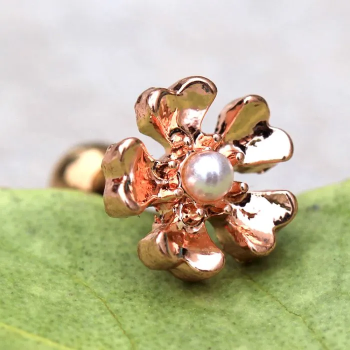 Copper Plated Flower Cartilage Earring