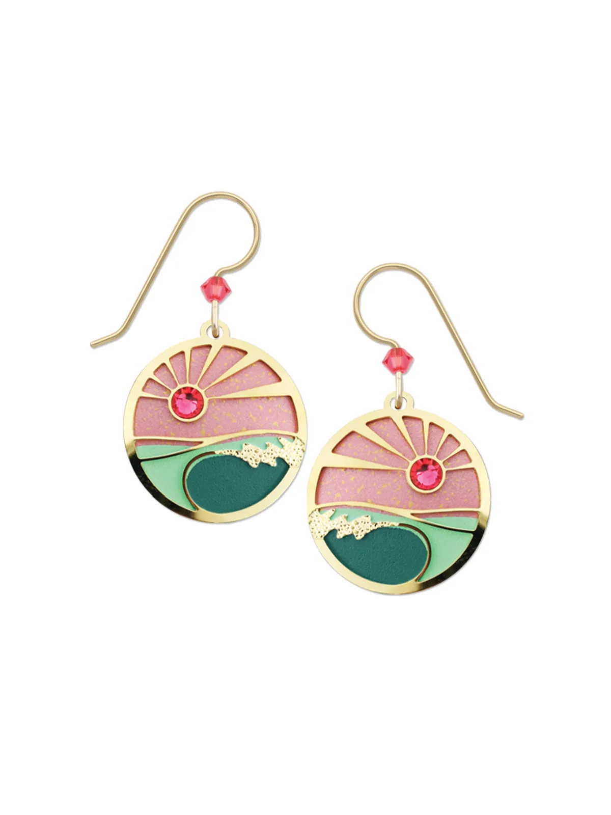 Coral Sunset Earrings by Adajio