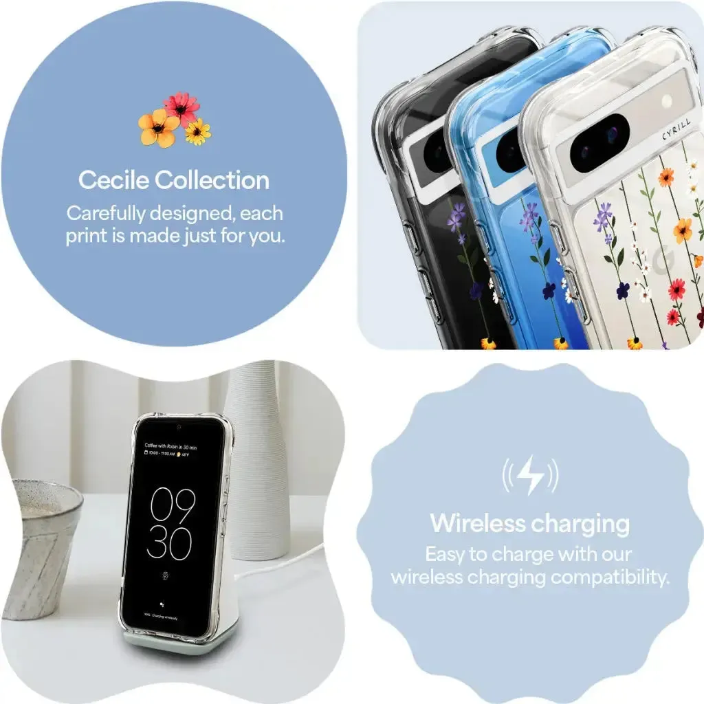 Flower Garden Google Pixel 8a Case by CYRILL Cecile - Stylish and Protective Smartphone Cover