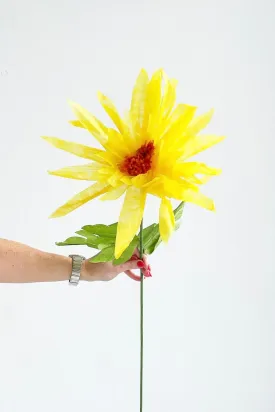 DAISY PAPER FLOWER - YELLOW
