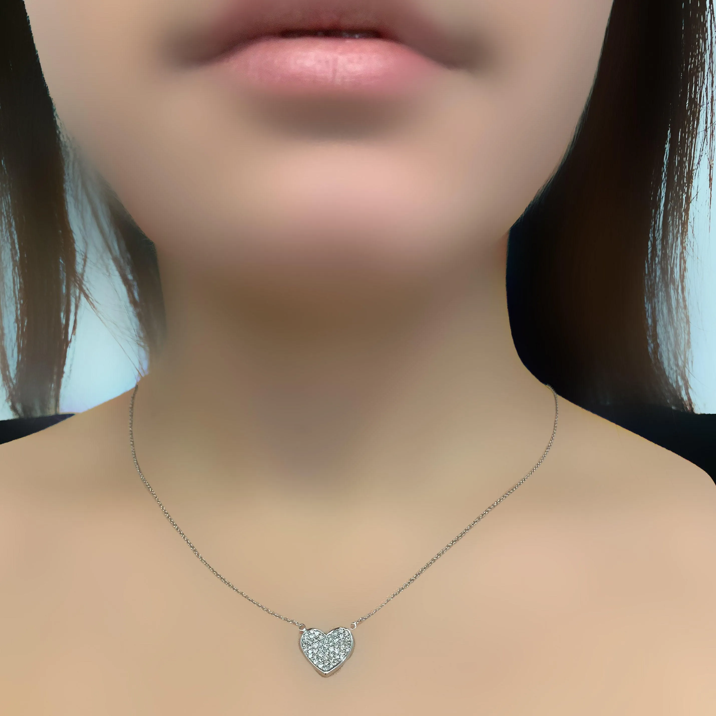 Diamond heart pendant necklace (1/2 ct. t.w.)