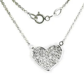 Diamond heart pendant necklace (1/2 ct. t.w.)