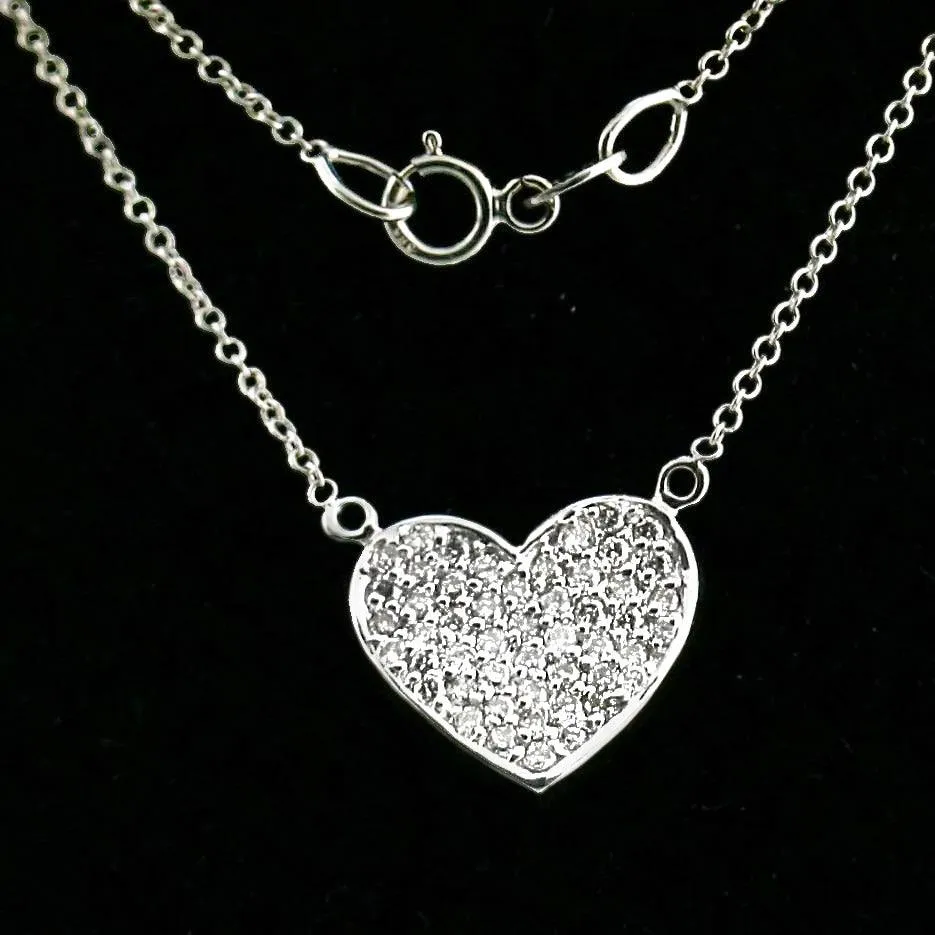 Diamond heart pendant necklace (1/2 ct. t.w.)