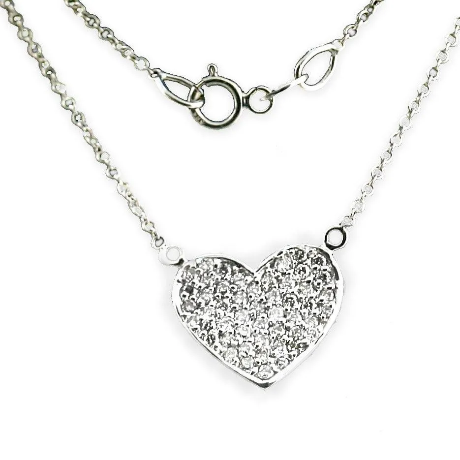 Diamond heart pendant necklace (1/2 ct. t.w.)