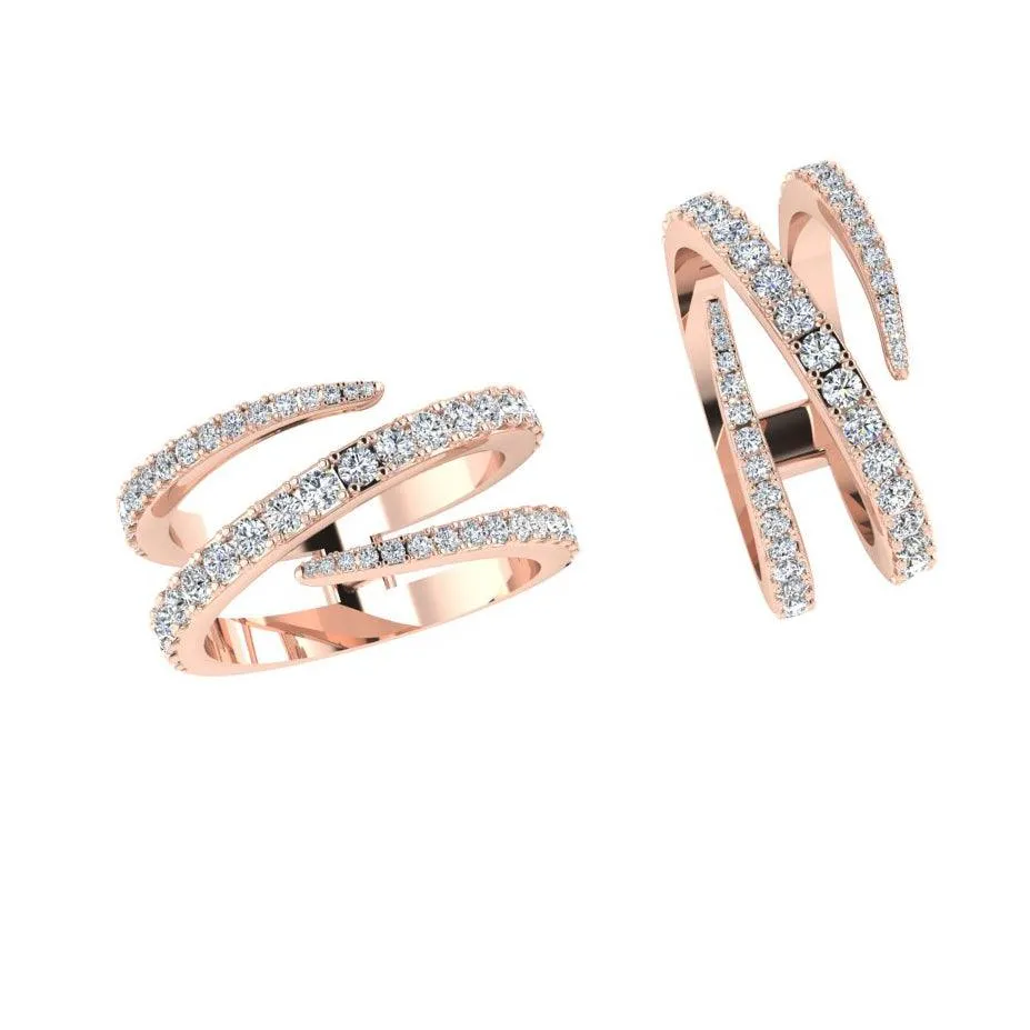 Diamond Wrap Ring Gold