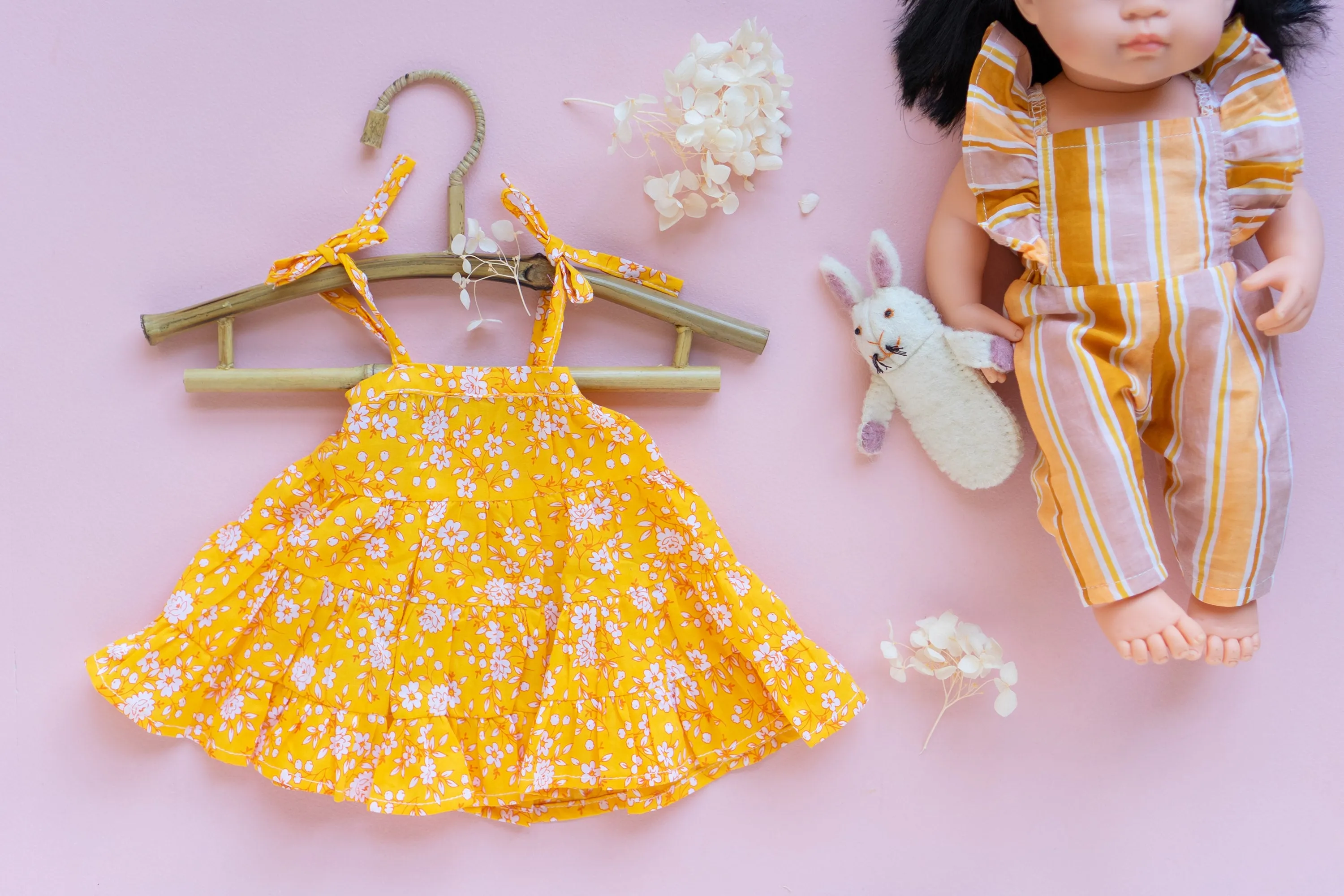 Doll - April Dress Yellow Whisper