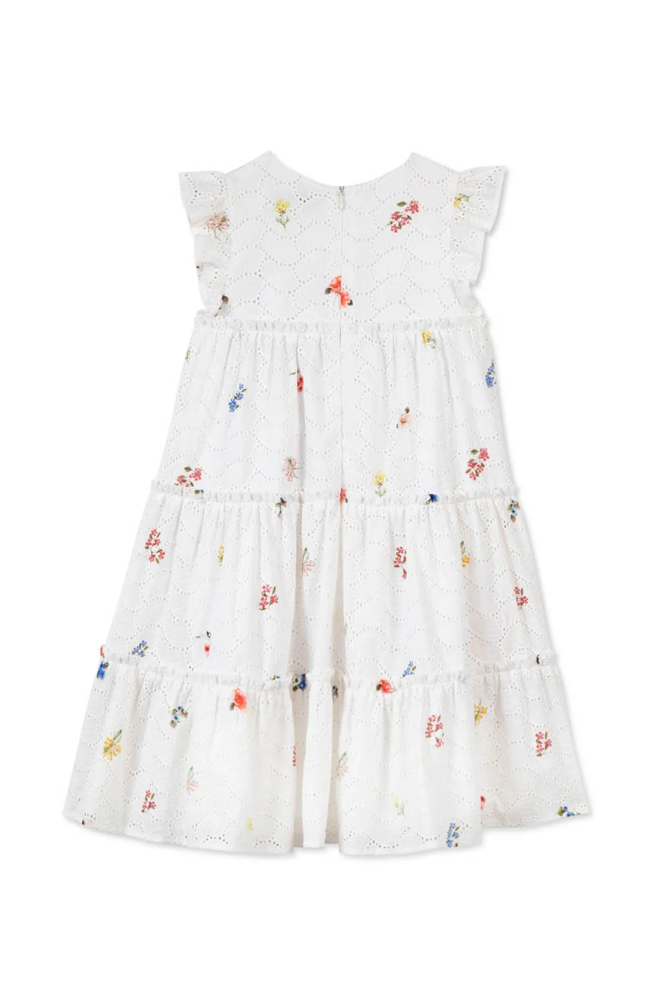 Dress - White Floral All Over