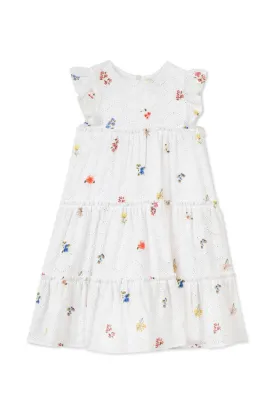Dress - White Floral All Over