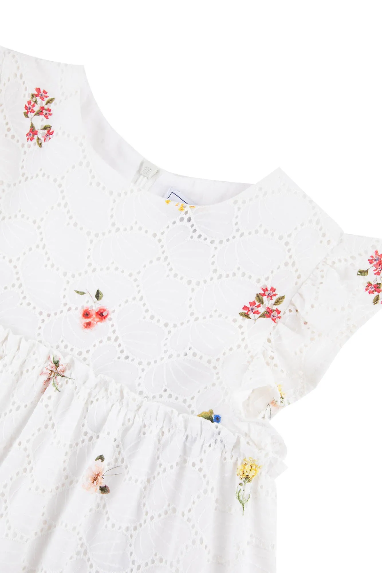 Dress - White Floral All Over
