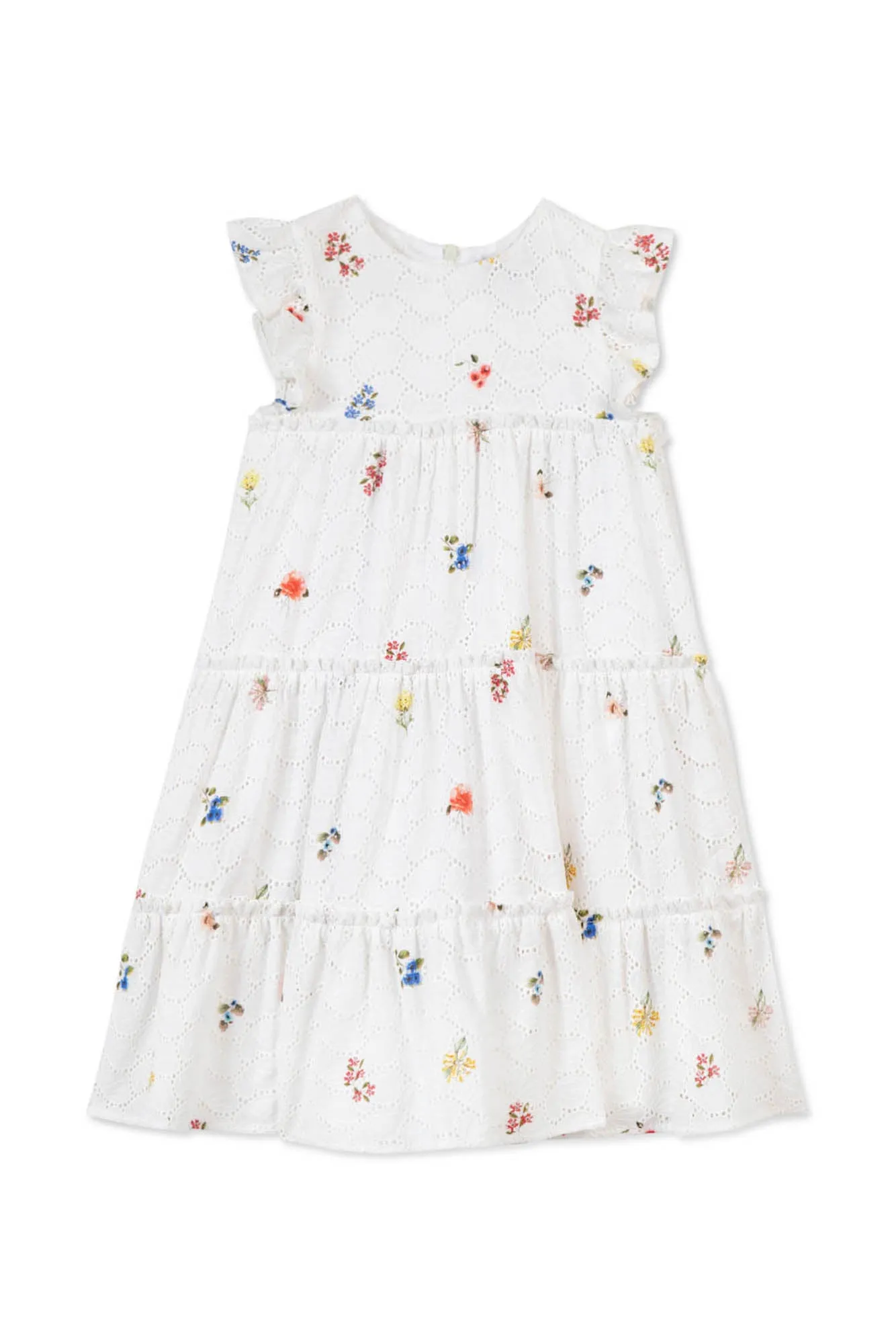 Dress - White Floral All Over