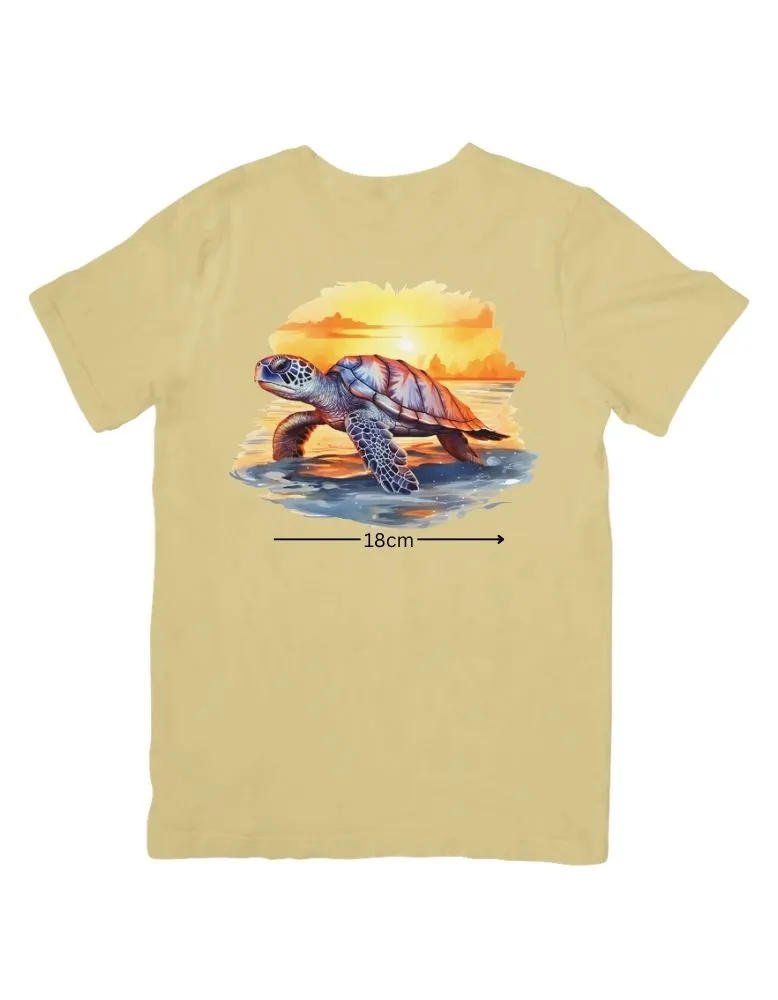 DTF Transfer - Sunset Turtle