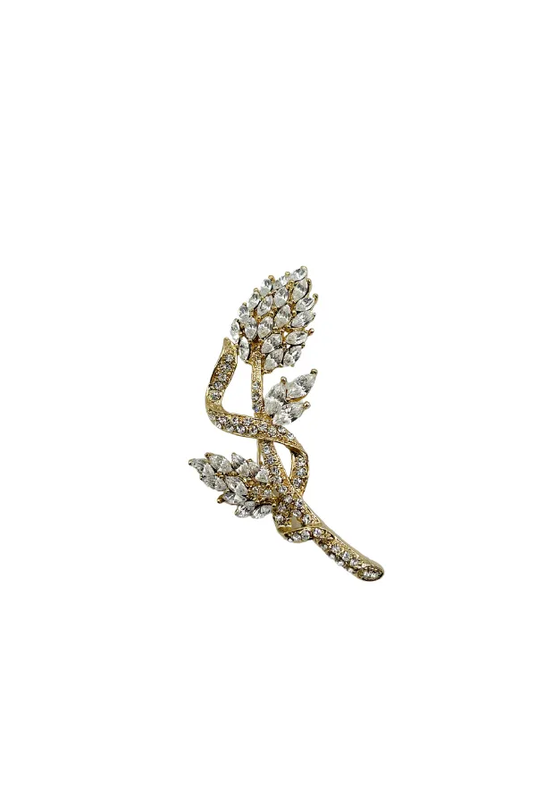 Elen Henderson Flower Design Crystal Broach