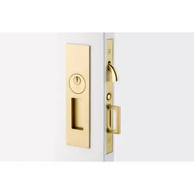 Emtek Narrow Modern Rectangular Brass Mortise Pocket Door (Several Finishes Available)