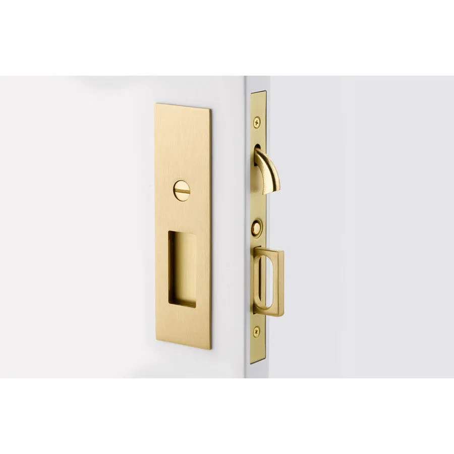 Emtek Narrow Modern Rectangular Brass Mortise Pocket Door (Several Finishes Available)