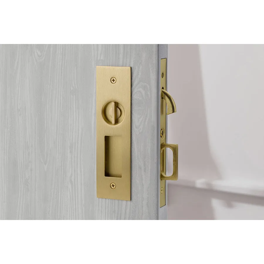 Emtek Narrow Modern Rectangular Brass Mortise Pocket Door (Several Finishes Available)